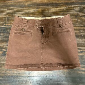 Cherokee Brown Mini Skirt